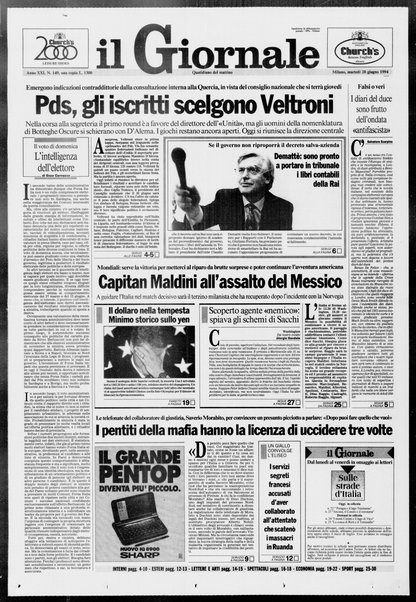 Il giornale : quotidiano del mattino